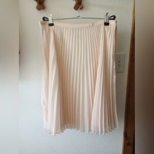 Mango Suit Blush Pleated Skirt